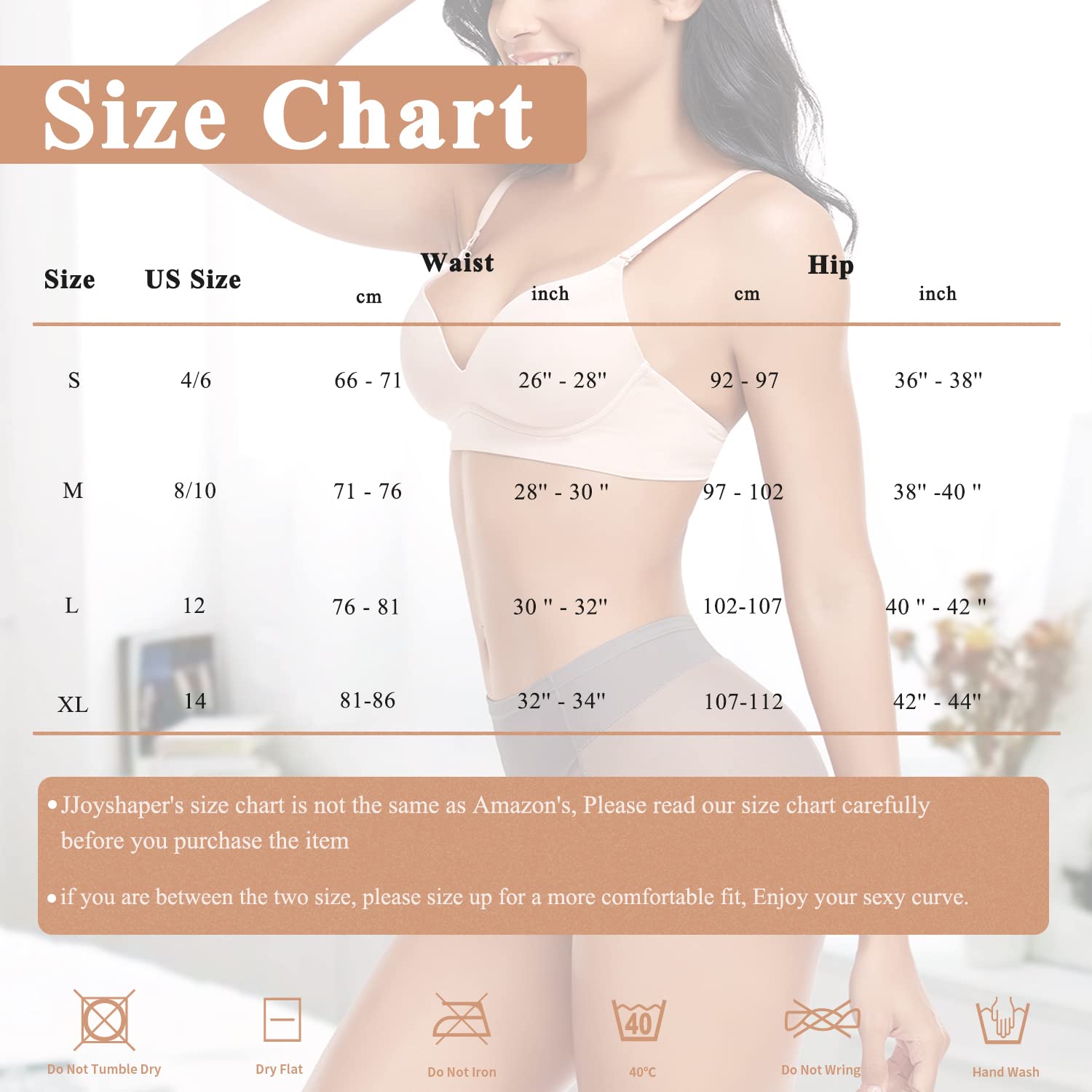 JOYSHAPER Culotte gainante pour femme - Culotte de compression invisible - Soulève les fesses