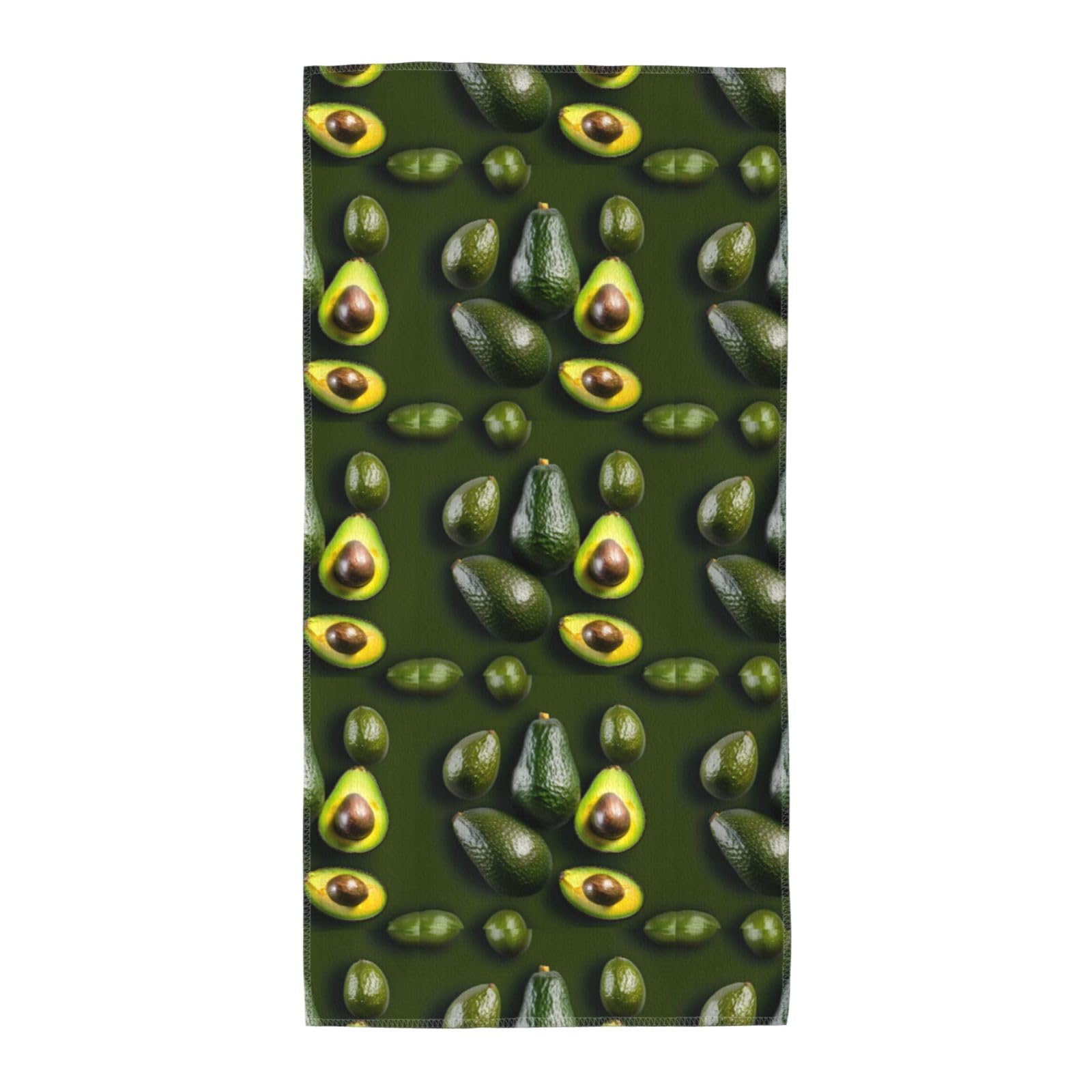 WYCZHY Avocado Fruit Printed Quick Dry Beach Towel For Camping Travel Vacation