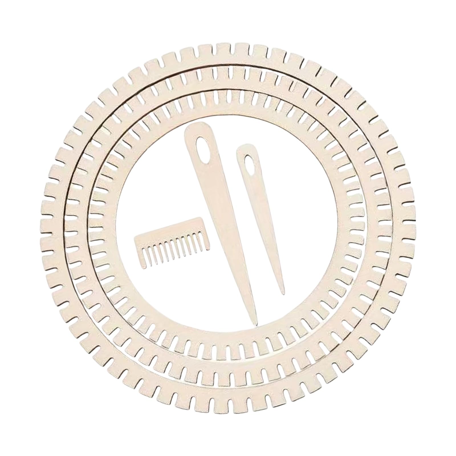 Tsophreniq Portable Weaving Tool Wooden Weaving Machine Multifunctional Knitting Craft Tool for Craft Scarves Tapestries Handcraft Machine