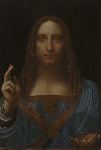 Get Custom Art Leonardo Da Vinci - Salvator Mundi, Canvas Art Print Wall Decor - 12x18 Inches
