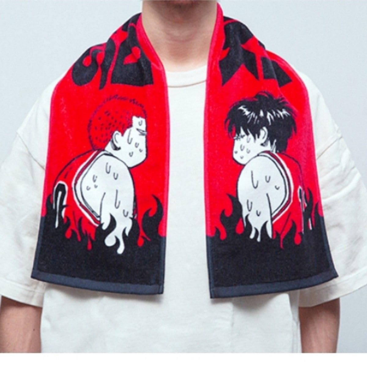 Amazon.co.jp: スラムダンク メラメラタオル NEW レッド 赤 slam