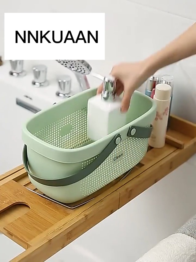 Amazon｜お風呂 カゴ バスルーム収納バスケット 風呂かご 手で提げる