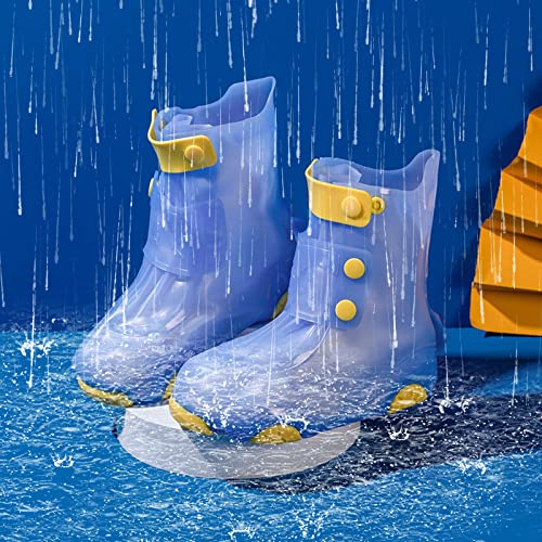 EnJoCho Toddler Girl Shoe Children Cute Cartoon Fashion Waterproof Non Slip Rain Boots Shoe Cover Rain Boots 9-14Years4