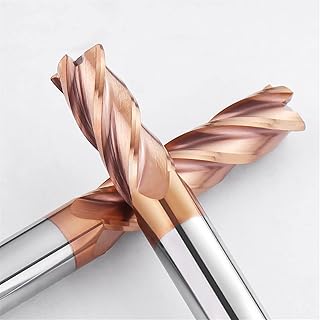 JINGC HENMA HRC55 Carbide Corner Radius endmill 4Flutes Milling Cutter Alloy Coating Tungsten Steel cutting tool CNC maching Endmills (Cutting Edge Diameter : 1R0.2X4DX50L-4T, Dimensions : 10PCS)