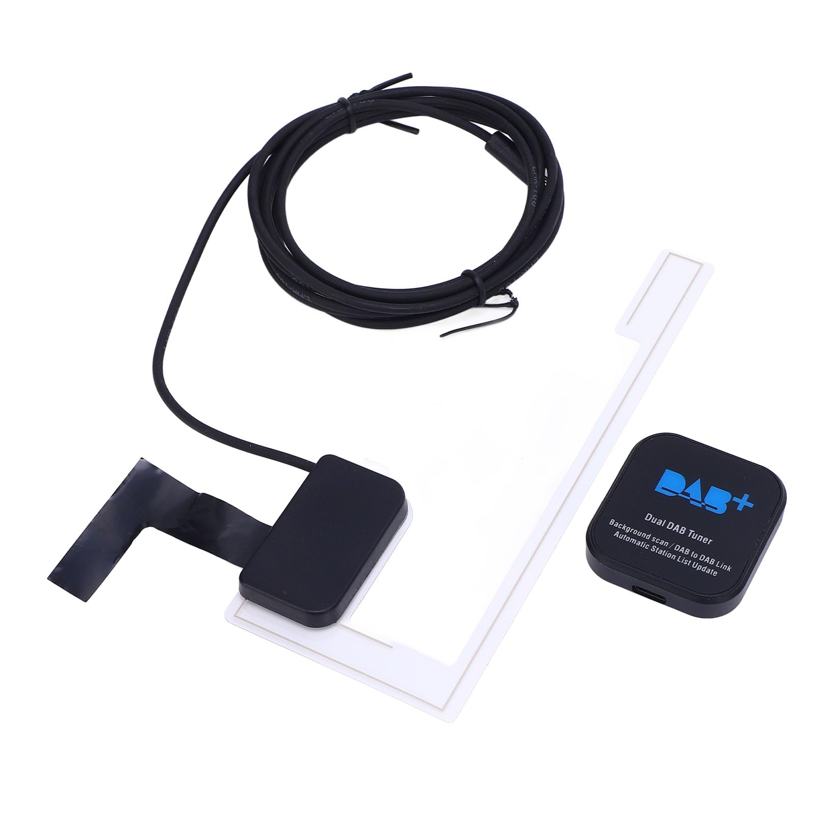 Annadue Receptor de Radio Dab para Automóvil, Actualización Automática de Estaciones Caja Dab de Transmisión Digital, Adaptador USB con Antena, Sintonizador de Radio para Estéreo