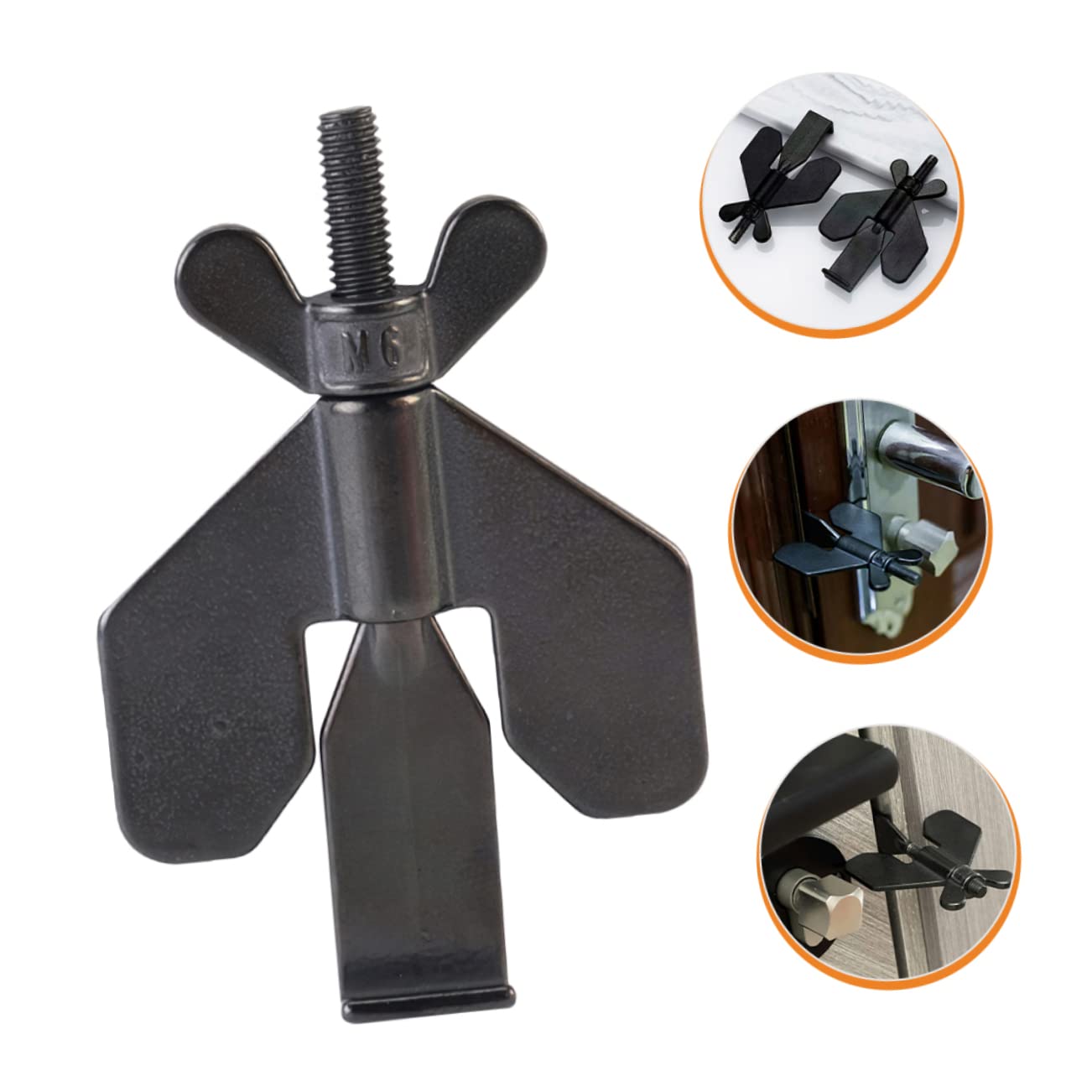 Gadpiparty 4pièces Système De Sécurité Pour Porte Bloqueur De Porte Portable Dispositif De Sécurité Pour Voyage Et Appartement Installation Sans Perçage