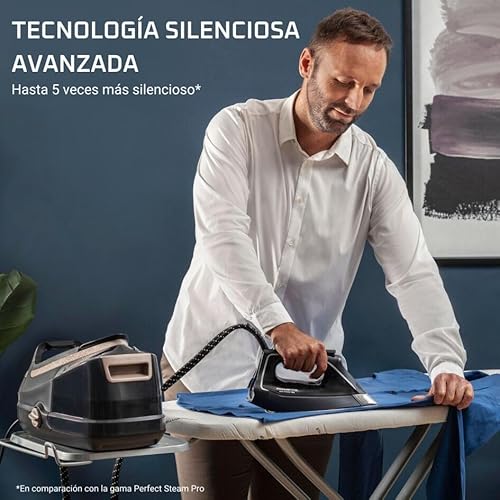 Rowenta Steam Force, Cepillo de vapor 2000 W, Vapor continuo 30 g/min, Golpe de vapor de 90 g/min, Rápido calentamiento Higieniza y desinfecta, 2 ajustes de vapor, Negro/Plata, DR8250 - imagen 7