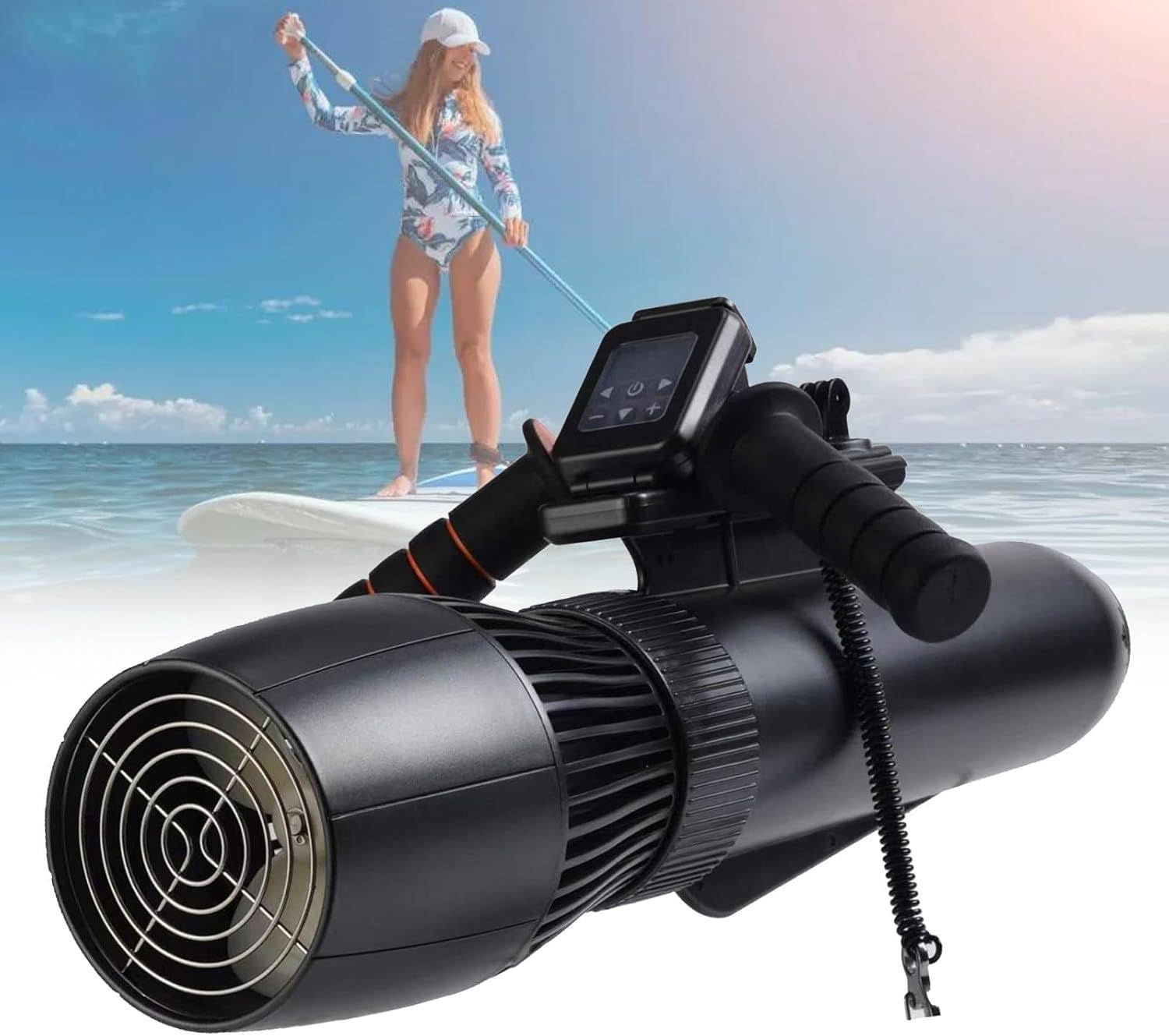 Pacchetto per Immersioni Subacquee con Scooter Subacqueo da 500 W/700 W, Impermeabile Fino A 40 M di profondità, 10 Km/H, Scooter da Mare per Piscina, Immersioni Subacquee, Snorkeling,10000mAh
