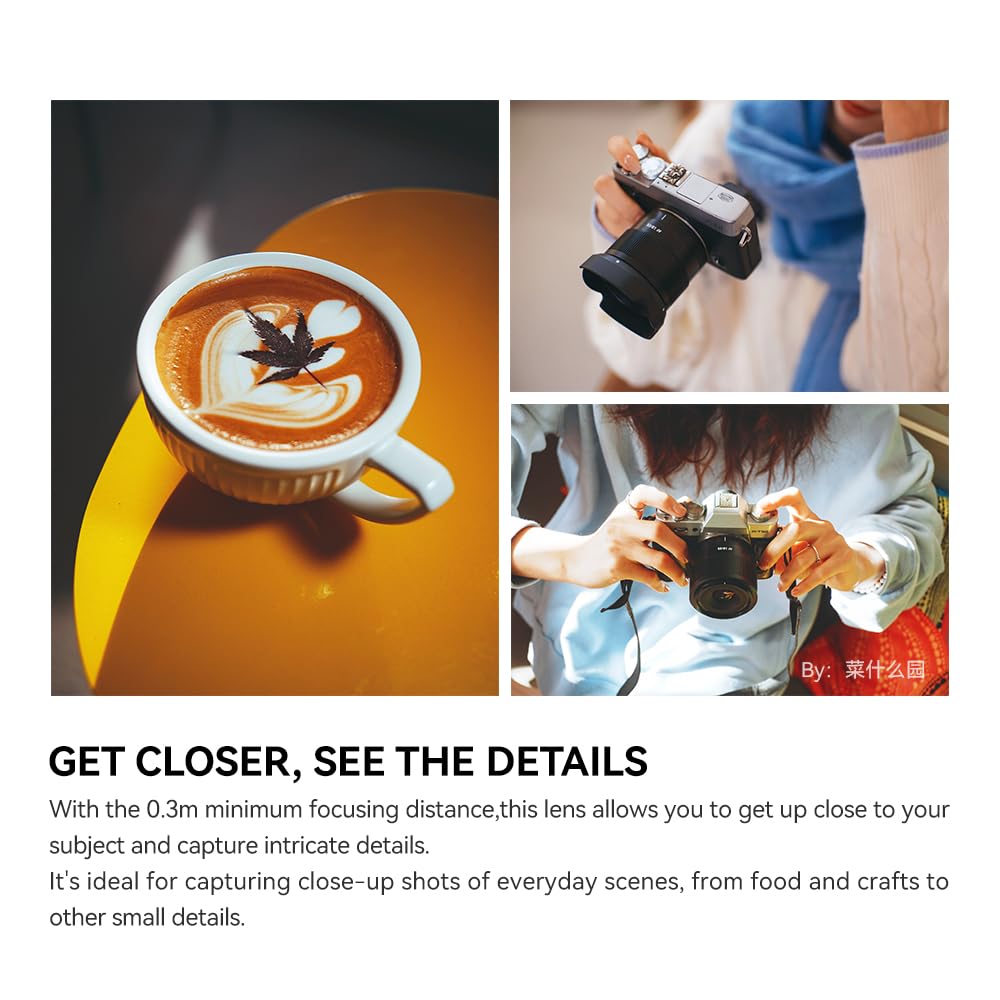 TTartisan AF 23mm F1.8 Obiettivo per Fuji X Mount, APS-C Frame Autofocus Lens - Portatile e Versatile, Compatibile con fotocamere Fuji X mount X-A1, X-A10, X-A2, X-A3, X-A5, ecc.