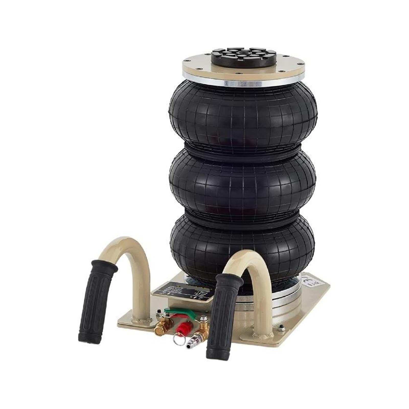Pneumatic Jack 3 Ton Triple Bag Air Fast Lifting Height 6600LBS Capacity SUV Car Lift Repair Tool,High Stability