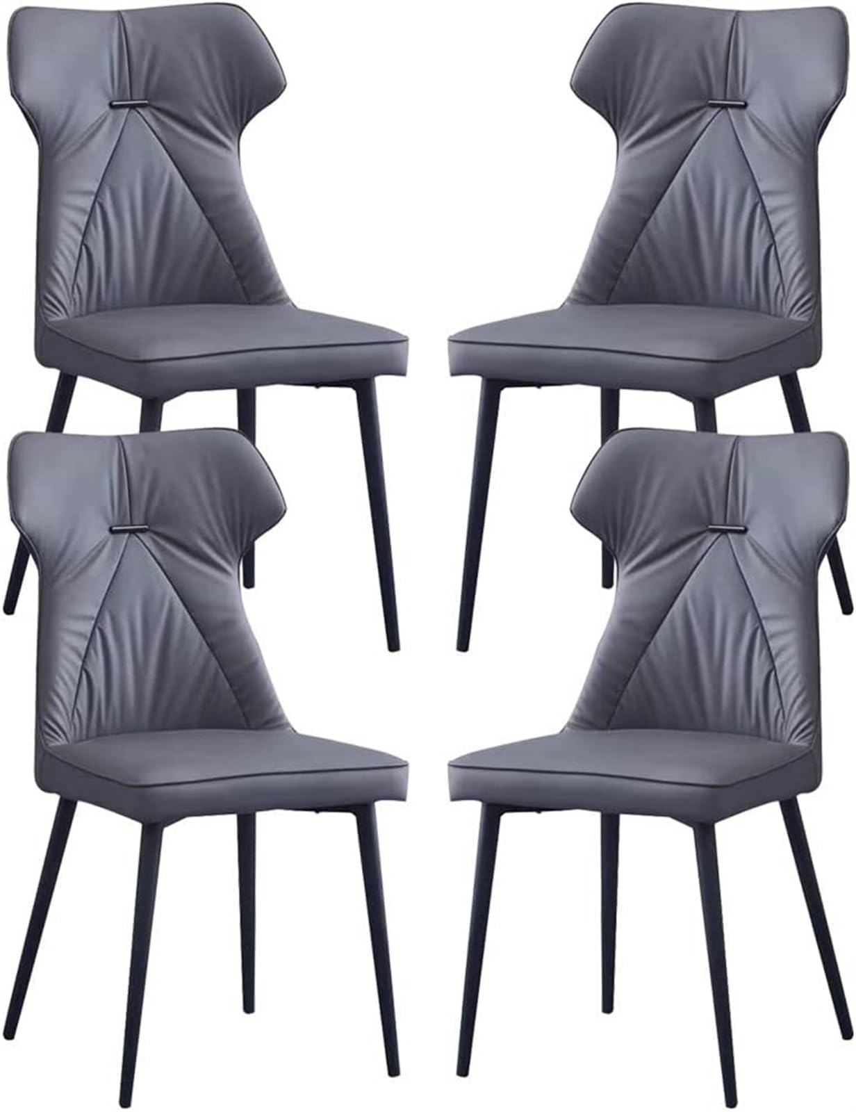 IvyLoutish Artificial Leather Lounge Counter Chairs, with Backrest and Padded Seat, Easy to Clean and Maintain, Very Suitable for Daily Use in The Kitchen