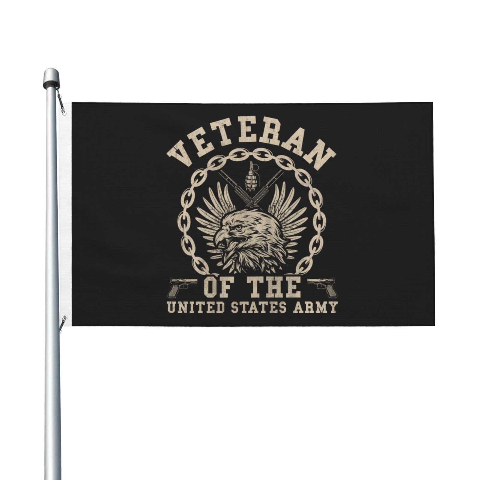 KOSPOGO United States Army Veteran Flag 3x5 FT Double Sided Outdoor Indoor Decorative Flag
