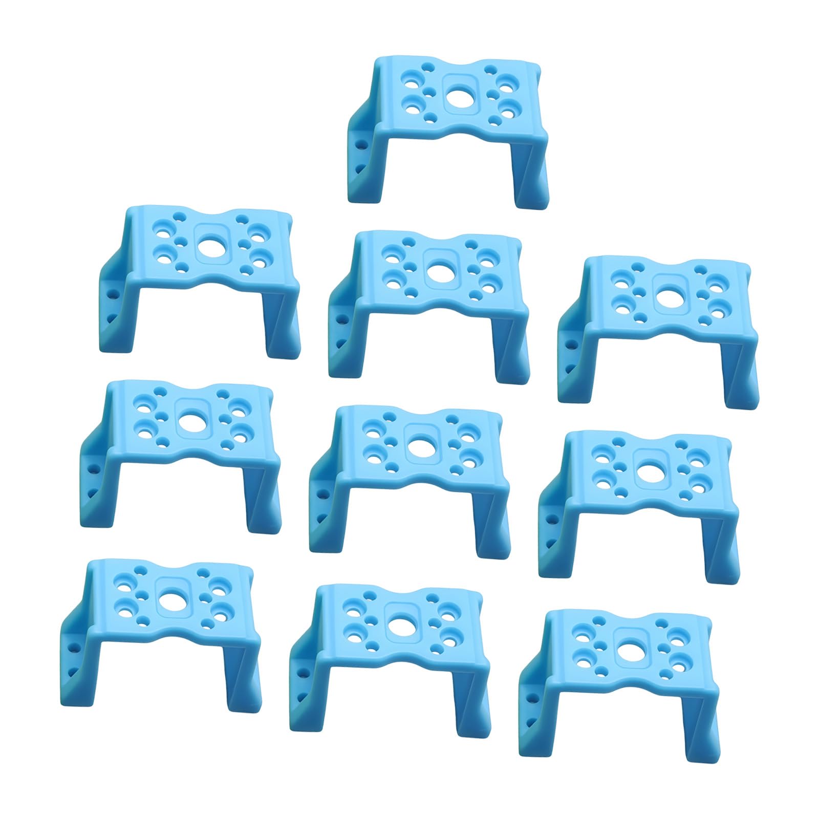 Zepfjhe Blue Lightweight Motor Fixing Clamps Quick Install Motor Stand For Miniature Intelligent Car And Robot Building Applications Quick Install Stand