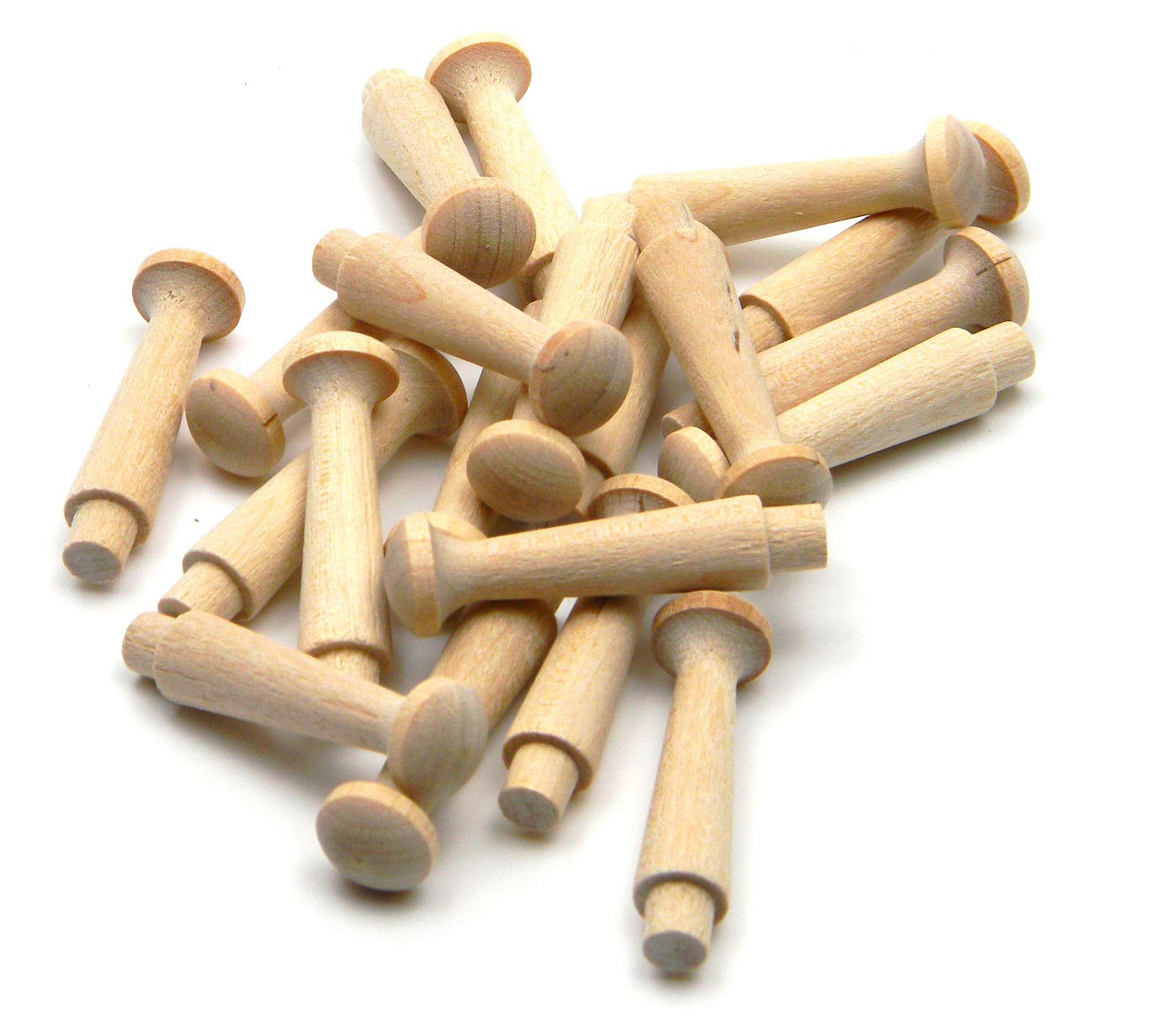 Oakcrafts Birch Shaker Peg 45Mm / 1.75" - Pack Of 20