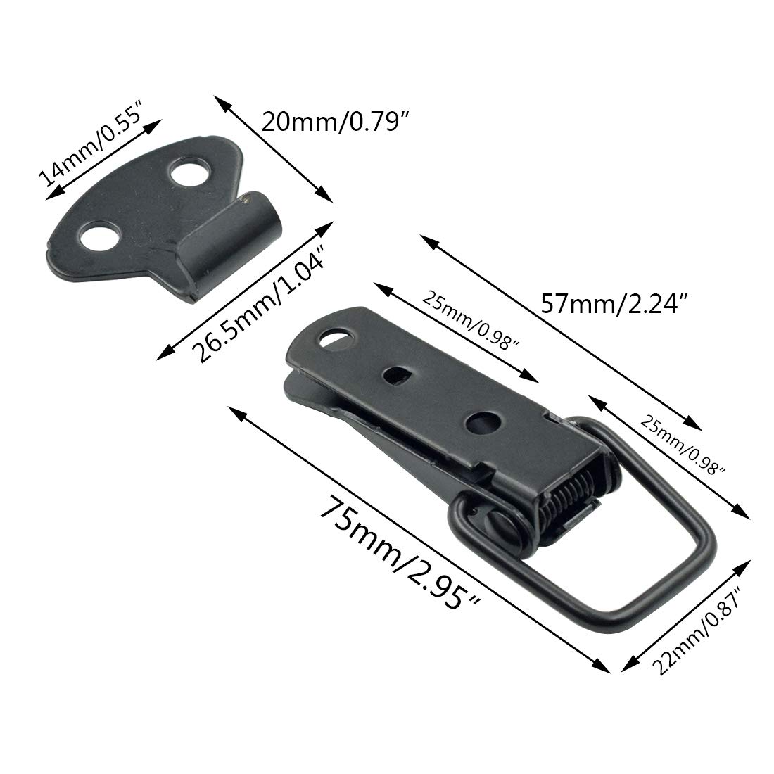 Spring Loaded Hasp Snapklik.com : Rannb Toggle Latch Small Stainless Steel Spring Loaded ...