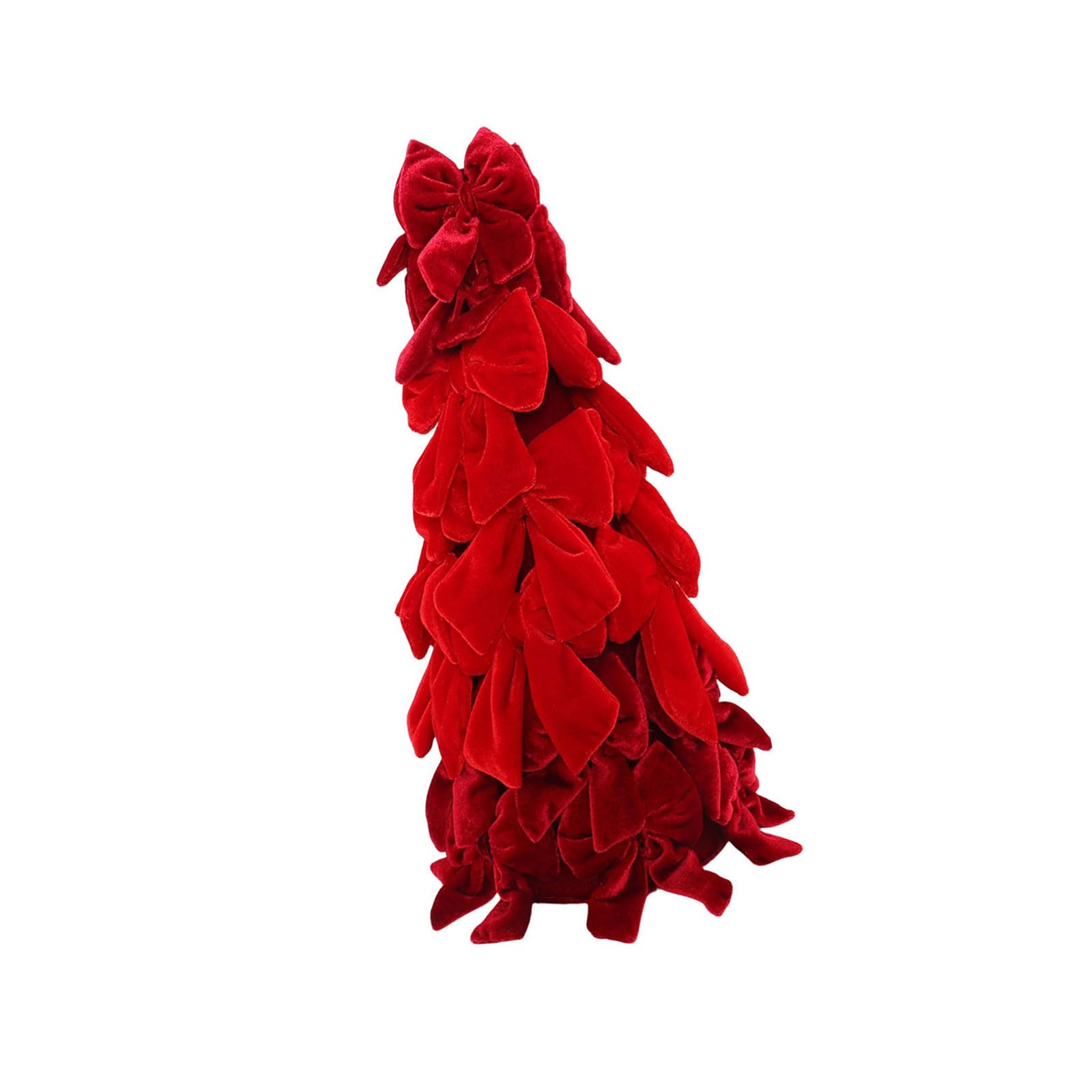 Zxfdsfdbnm Velvety Bowknot Christmas Tree Decoration for Tabletop Shelf Mantel Display Home Decoration and Holiday Party Centerpeices Velutinous Bend Christmas Tree