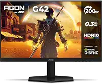 Monitor Gamer AOC AGON G42 24' 200Hz 0,3ms IPS HDR10 NVIDIA G-Sync 24G42HE