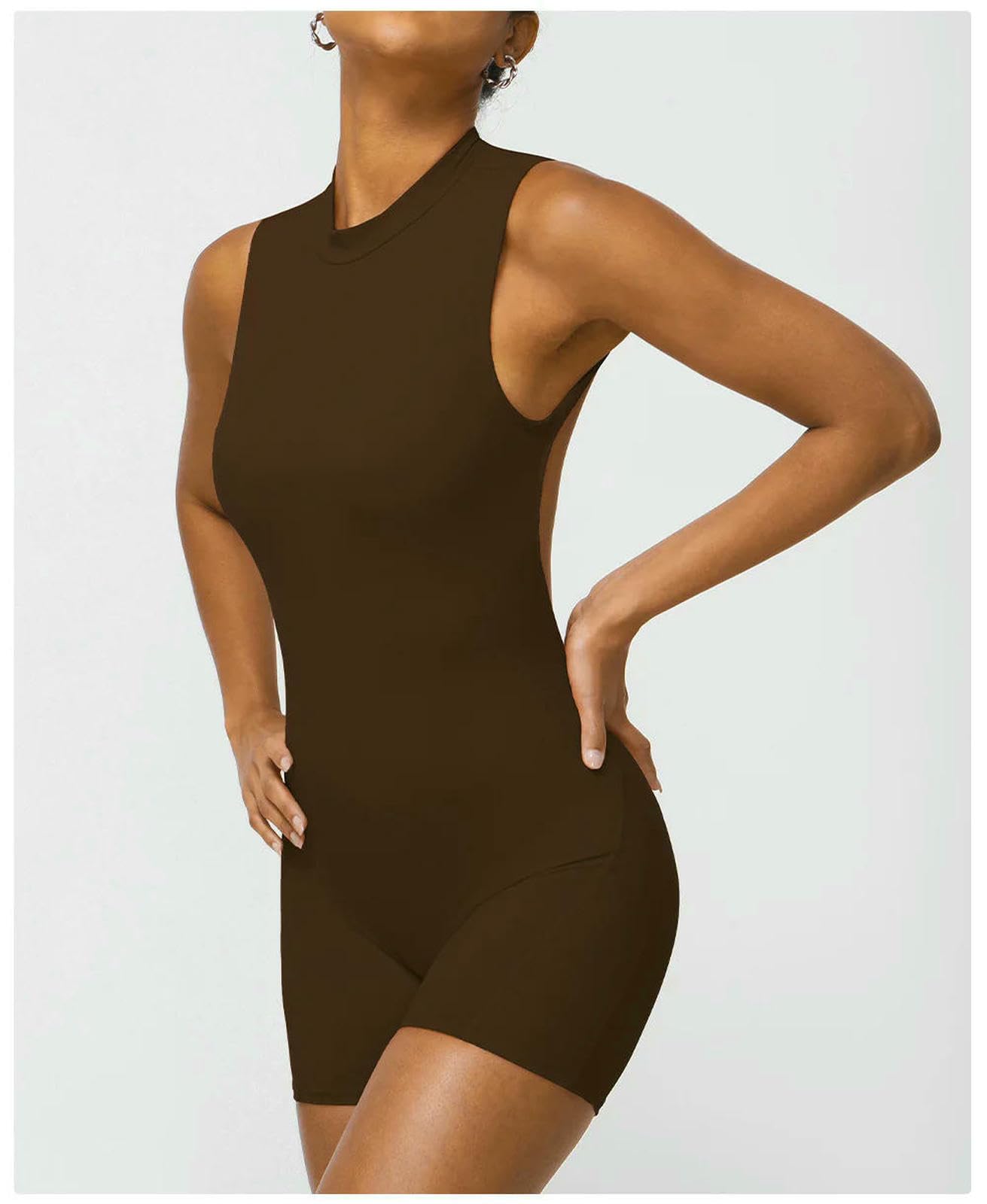 Shapewear Sexy Back V Jumpsuits damski dres zestaw do jogi jednoczęściowy fitness trening kombinezon odzież sportowa zestaw gimnastyczny-czarny-M