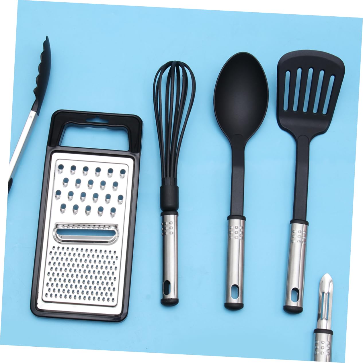 TOPBATHY 24pezzi Utensili Cucina in Acciaio Inox Antiaderenti per Pentole Utensili da Cucina Resistenti al Calore per Casa