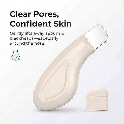 Miniatura 3 de Herramienta removedor de puntos negros, raspador facial de silicona para limpieza profunda, espátula facial exfoliante, removedor de puntos negros