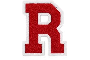 Letter R - Chenille Patch - Varsity Red - 2 1/2" RBD Logo Patch Red