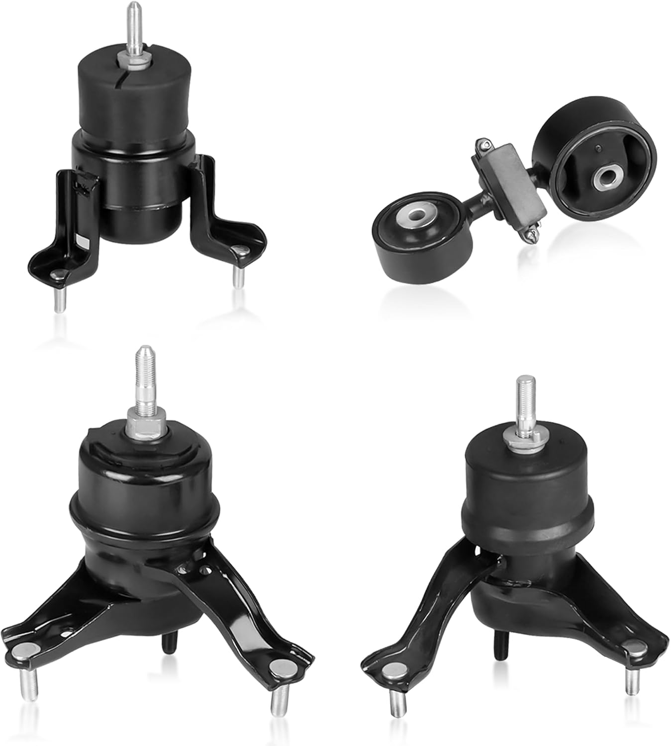 Engine Motor Mount Kit and Transmission Mount A4203 A4211 A4204 A4207 Compatible for Toyota Camry Solara 2.4L Auto Trans 2002-2008 (Set of 4)