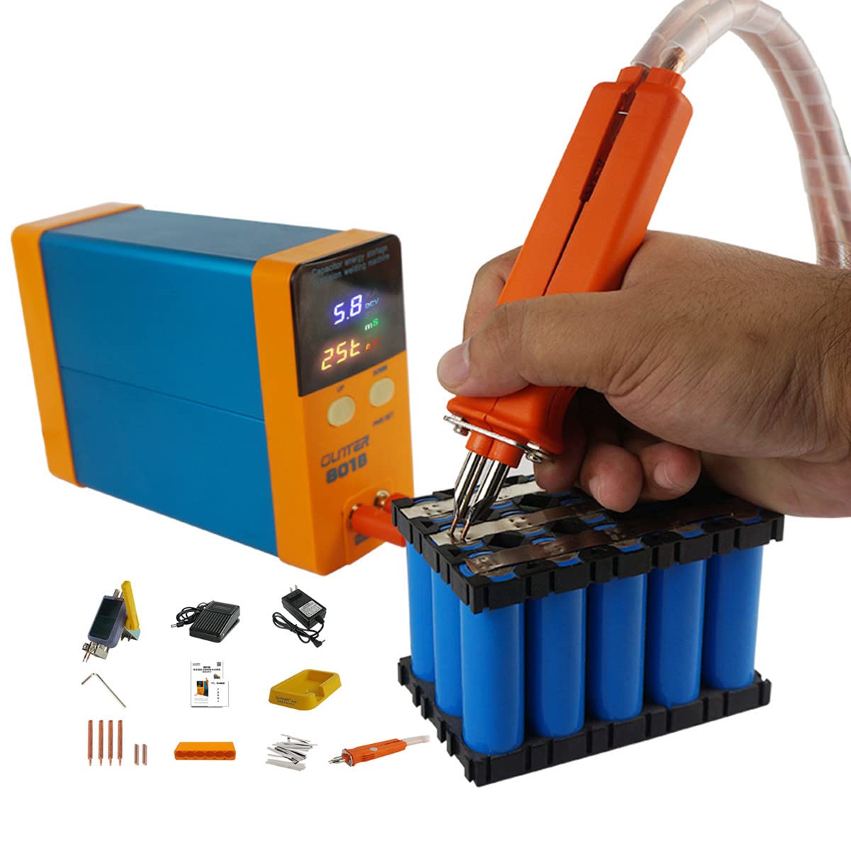 Buy 11.6KW 801B 18650 Battery Spot Welder mini 110V240V Capacitor