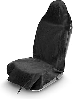 Einesin Auto Sitzbezug Wasserdicht & Schweißabsorbierend, Rutschfester Handtuch Schonbezug für Vordersitze, Universal Passend für Gym, Fitness, Laufen, Hunde & Haustiere, Maschinenwaschbar