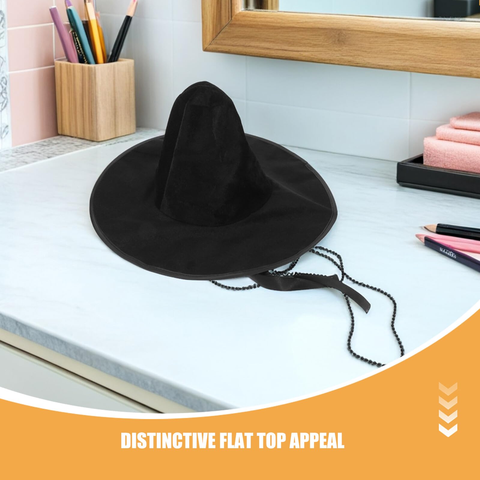4 Piezas Sombrero de Copa Plana de Estilo Coreano Tocados Tradicionales Sombrero Antiguo para Disfraces de Cosplay