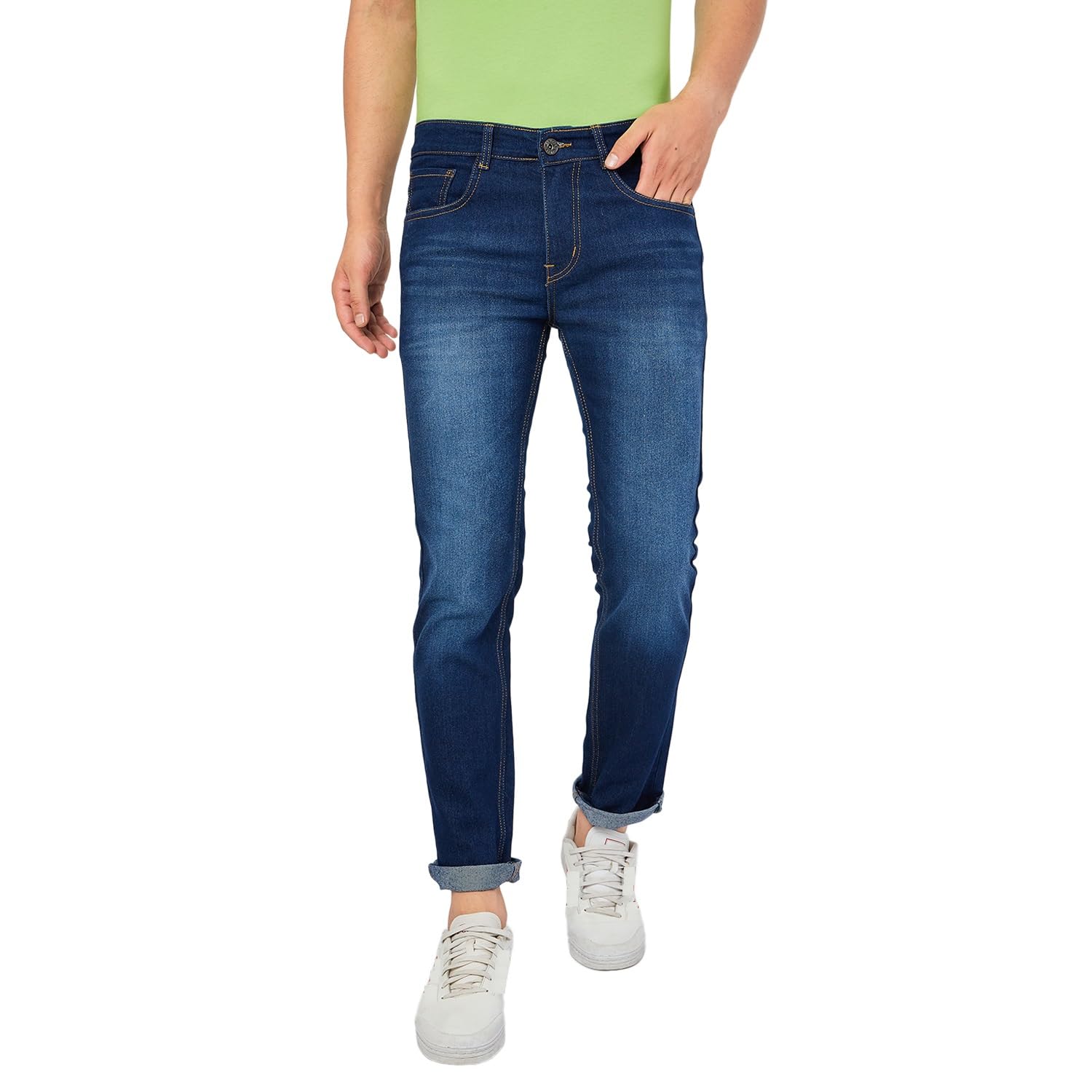 Men's Slim Fit Mid Rise Jeans