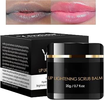 Lip Scrub For Dry Lips 20g - Lighten Dark Lips For Smoking Men Women Smoker | Natural Balm Moisturizer Exfoliator