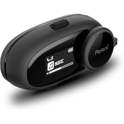 Intercomunicador Shiro Shr 704 Sena Parani M10 Dispositivo de comunicación Bluetooth para Motociclistas - con micrófono de Brazo, Negro