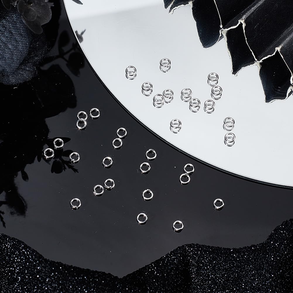 Beebeecraft 300 Anneaux Ouverts En Acier Inoxydable 6mm - Connecteurs Pour Fabrication De Bijoux