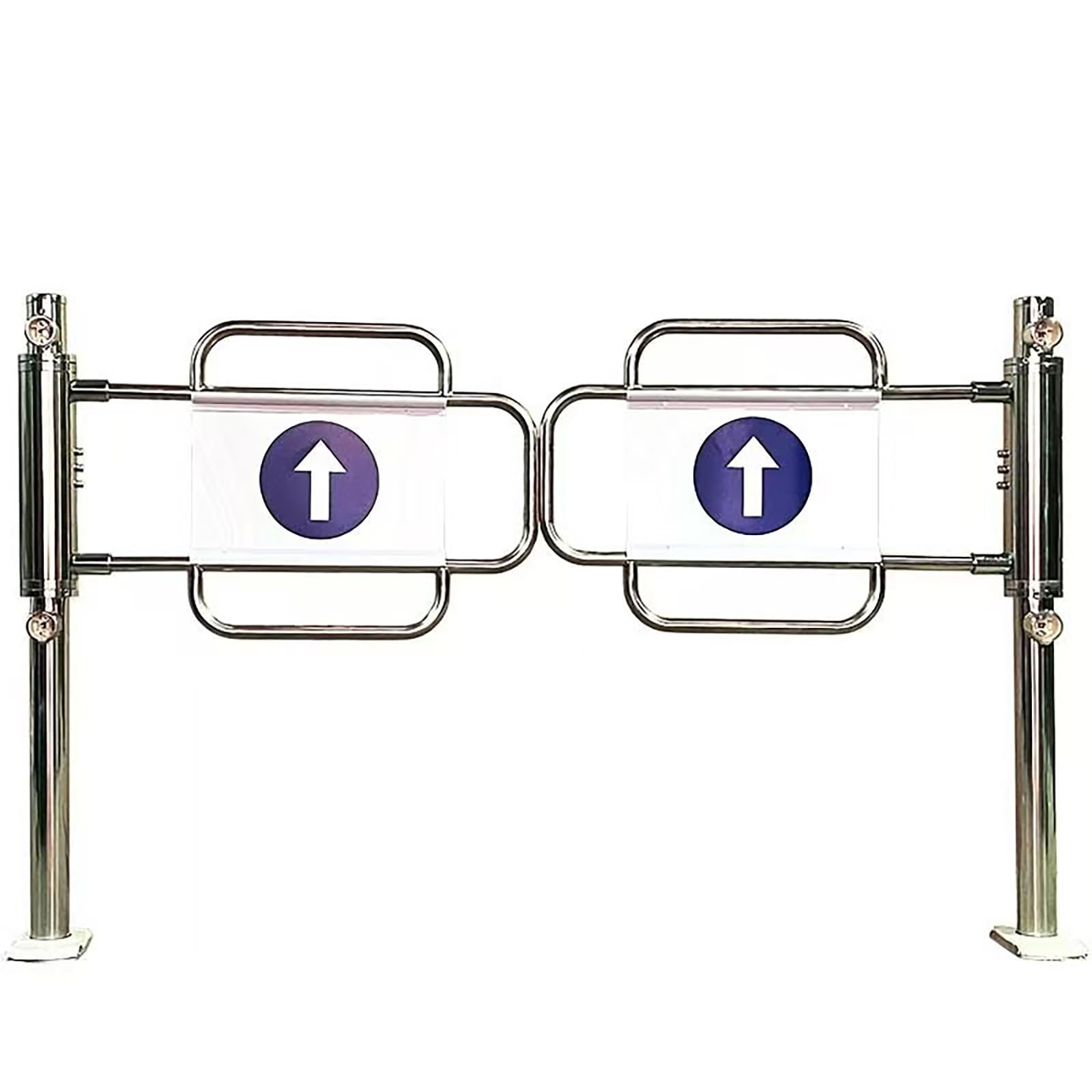 Aioneer Self-Closing One-Way Swing Gate, Safety Metal Gate With Springs For Supermarket Entrances, Libraries, Warehouses, And Stores-190cm/74.8in