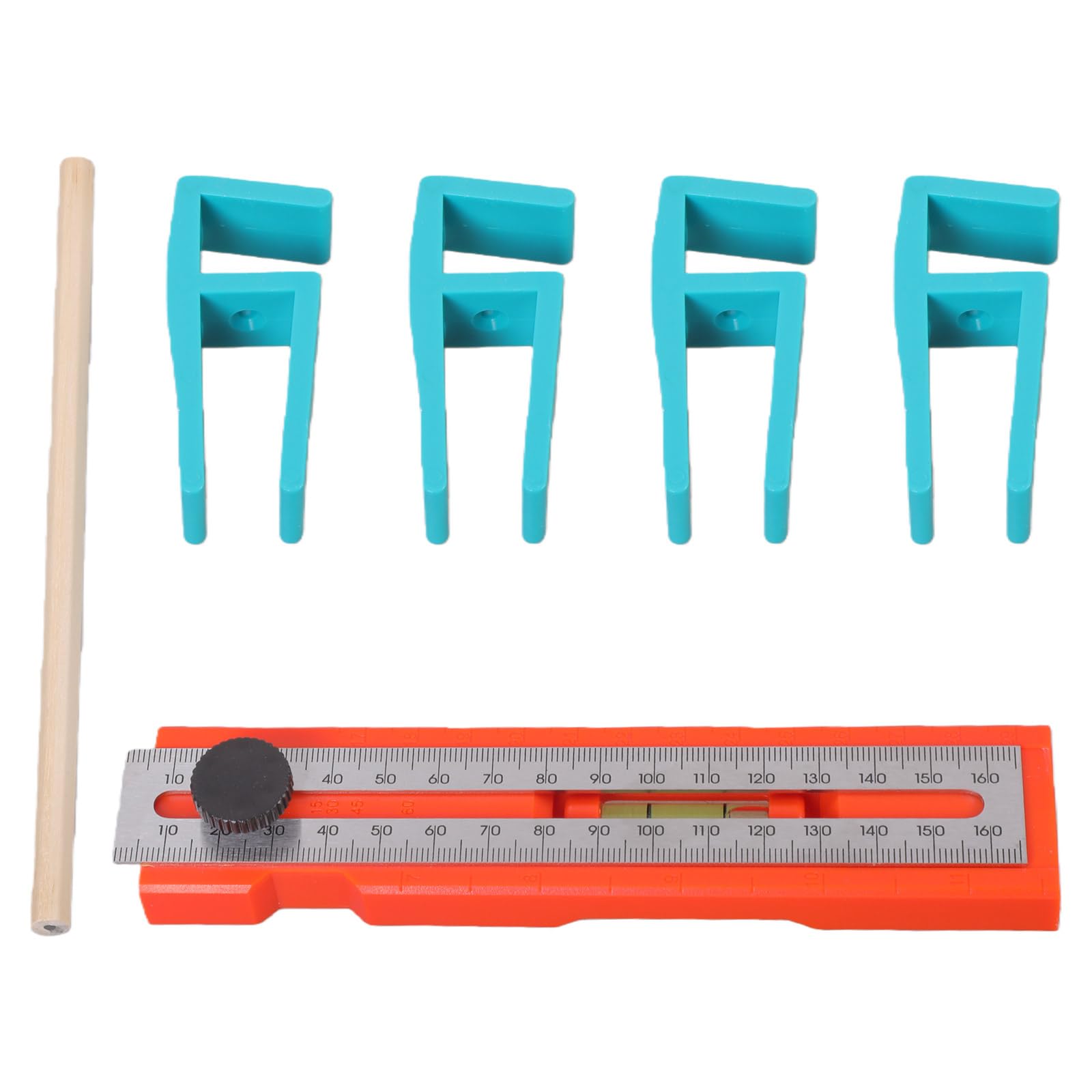 Multifunctional Angled Ruler Woodworking Protractor Leveling Measure Tool with Depth Gauge Accessories Furniture Making Angled Ruler
