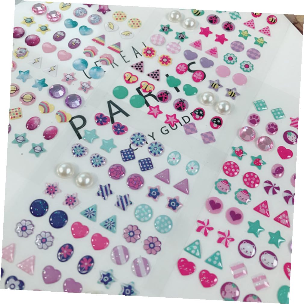 minkissy 18fogli Adesivi Per Unghiper Ragazzo Ragazza Di Stickers Decorativi Stile Mix Per Creazioni Facili Da Applicare Per Nail Art Unica e Colorata