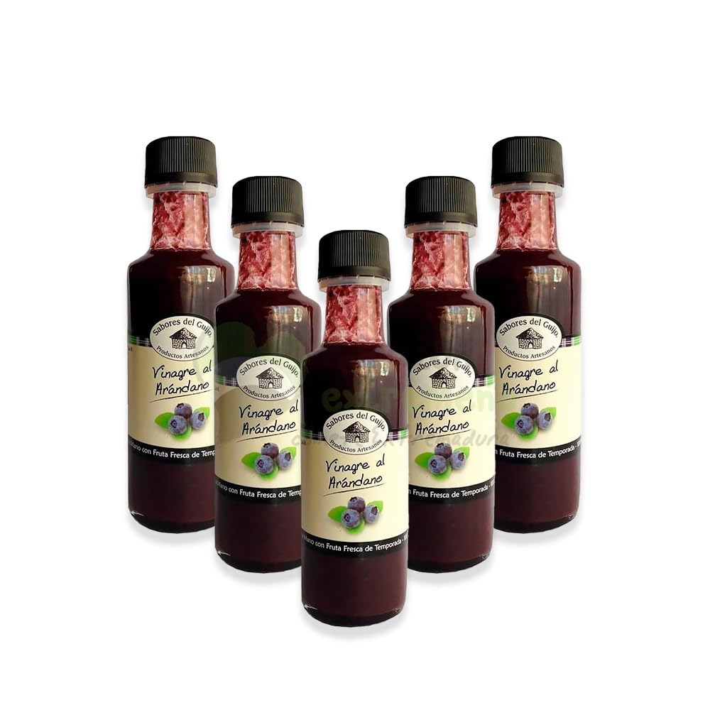 Pack 5 Vinagres Sabores del Guijo Arándano Gourmet Extremadura