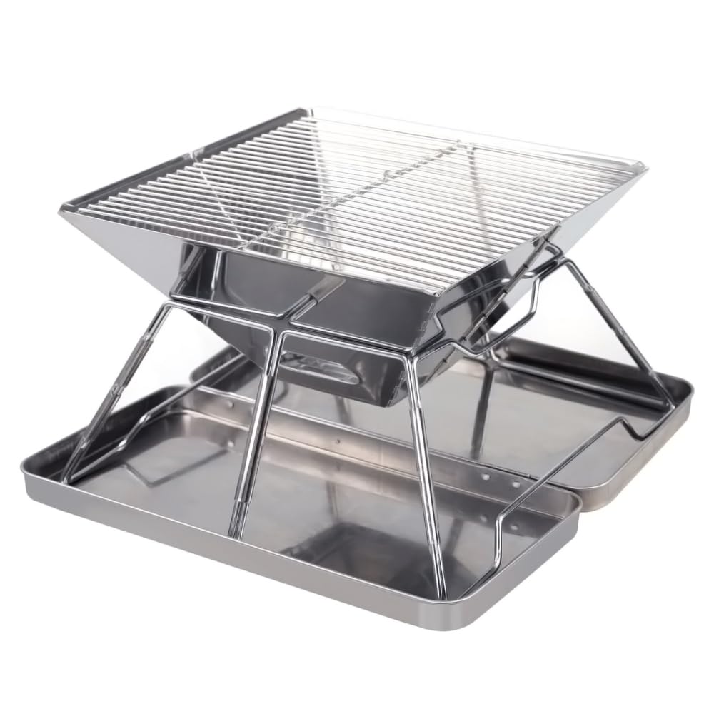Grille de barbecue en acier inoxydable pour vos soirées bivouac et randonnée