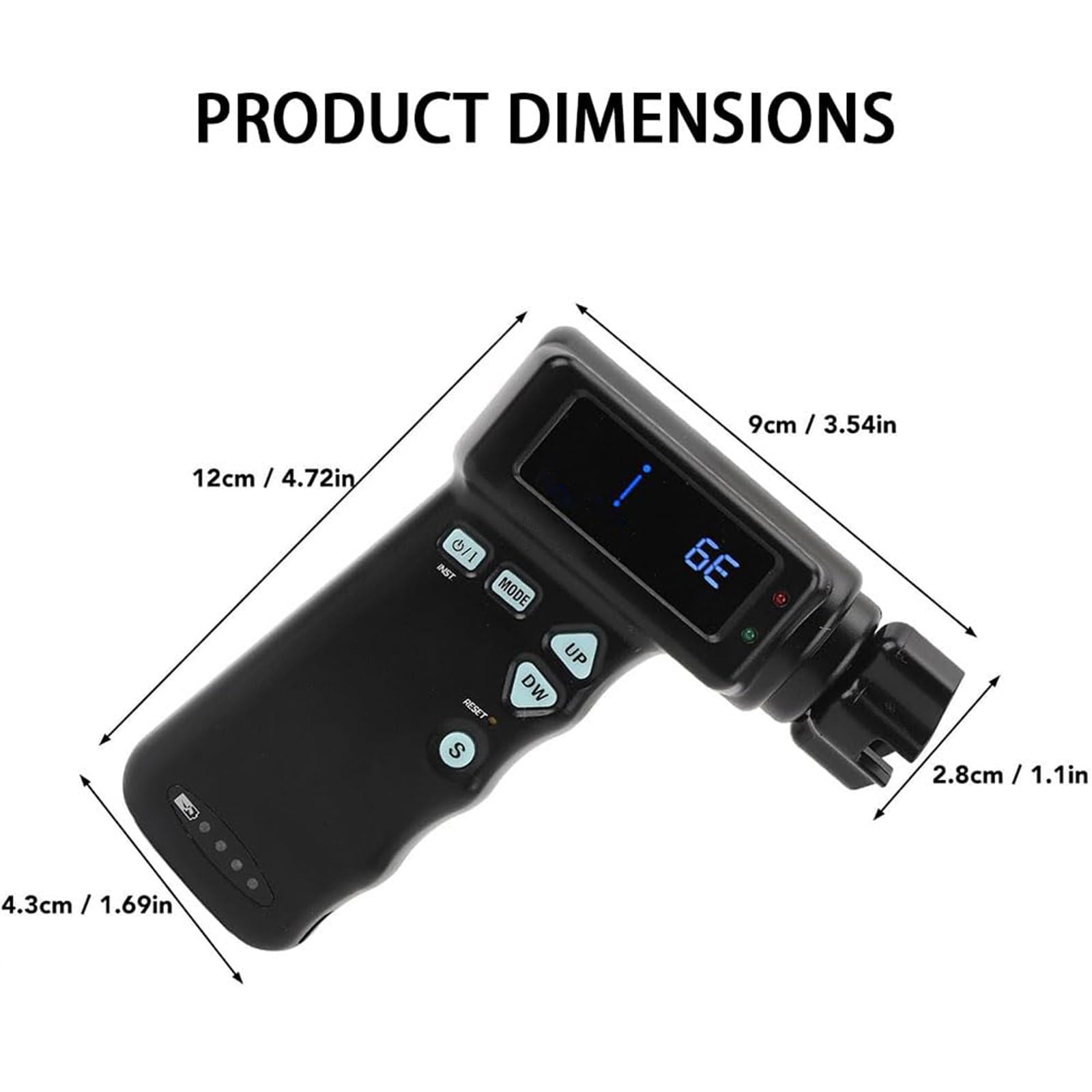 Afinador de guitarra, afinador eléctrico automático con pantalla LCD, profesional para guitarras acústicas y eléctricas, batería integrada de 2600 mAh, incluye cargador de guitarra
