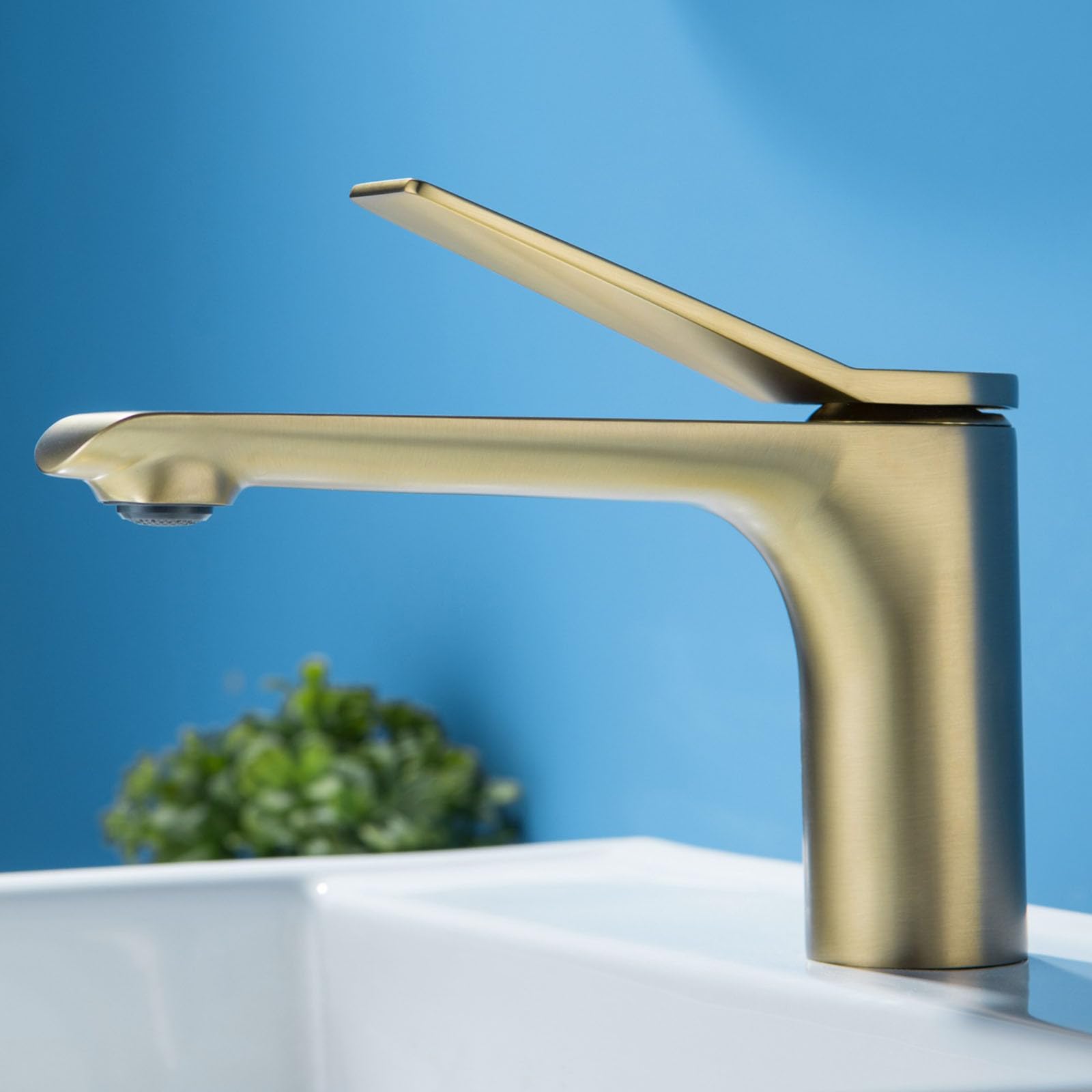 Mitigeur de lavabo monotrou de salle de bain avec commande à levier unique - 7