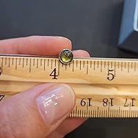 Vista 5 de Green Peridot Sterling Silver Studs Earrings for Her