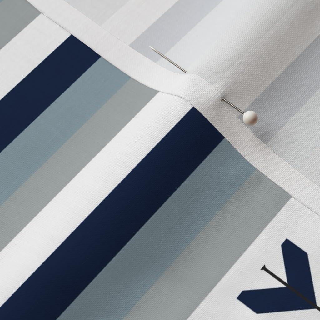 Spoonflower Fabric - Wholecloth Moose Bear Navy Rustic Woods Blue Grey Woodland Trendy Printed on Petal Signature Cotton Fabric by The Yard - Sewing Quilting Apparel Crafts Decor