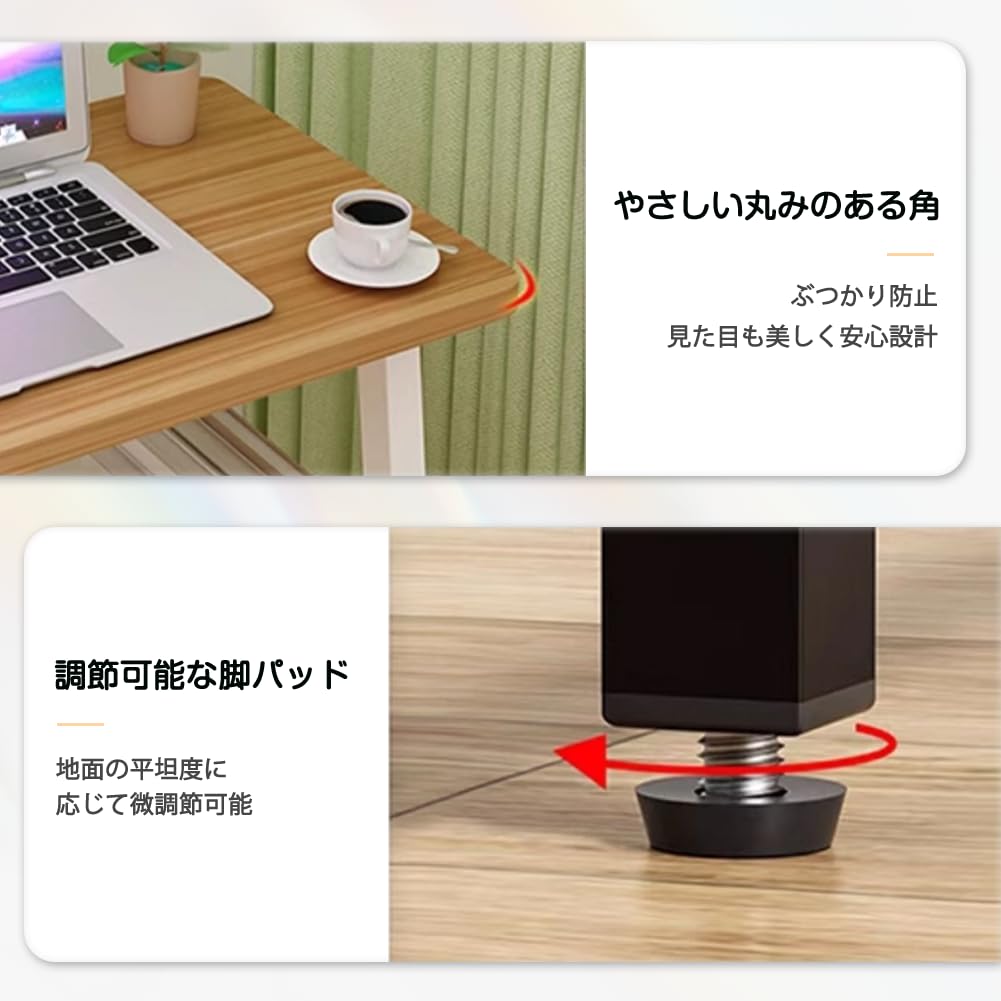 Amazon | PonyLes スタンディングデスク 木製 コンパクト ハイテーブル