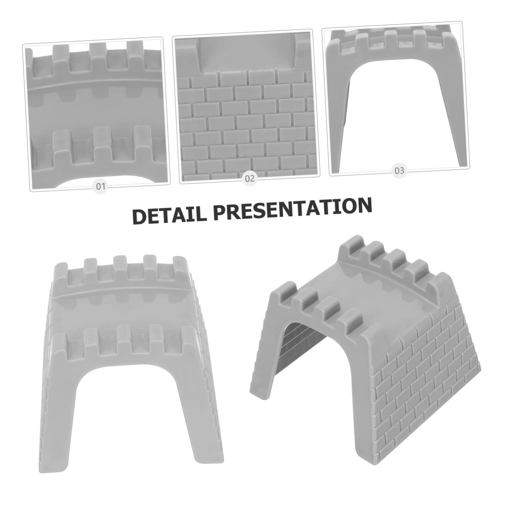 Abaodam Train Tunnel Model Toy for Boys and Girls Model Railway Scenery Accessories DIY Garden Tunnel Set