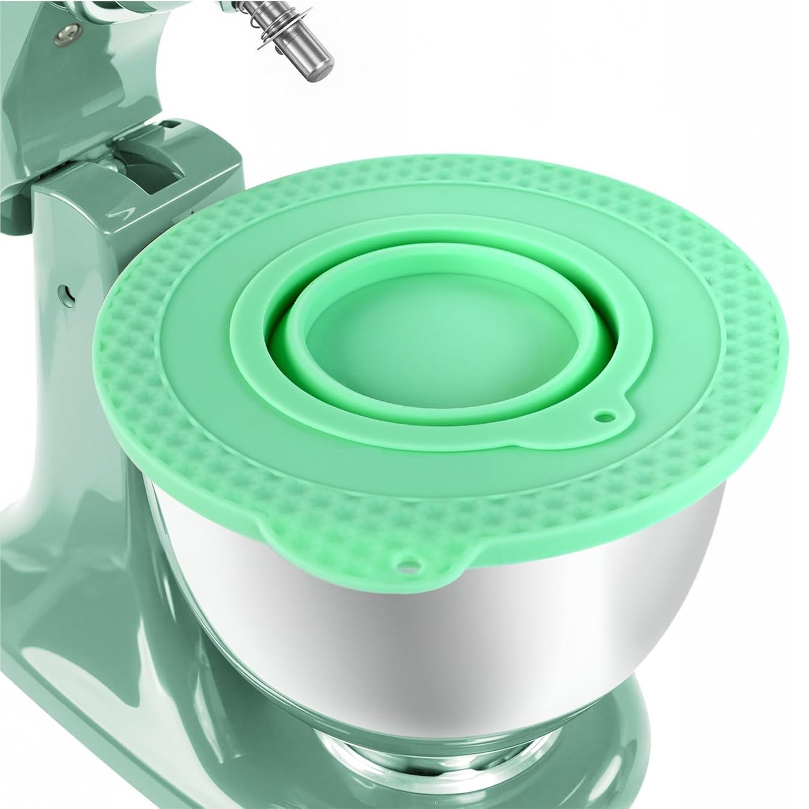 KAHDGSS Mixer Attachment Bowl Covers Leakproof Design Prevents Splatter During Whisking Beating or Dough Suitable for 6QT 7QT Foldable Mixer Bowl Cover