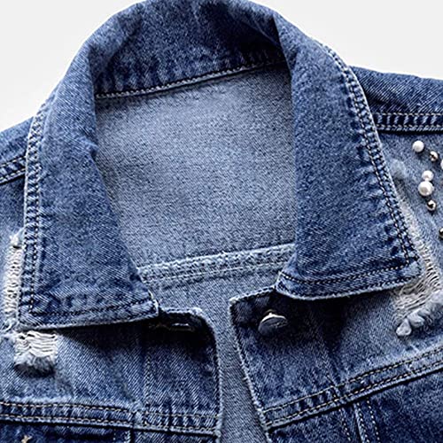 Julgirl Women's Denim Vest Lightweight Jacket Button Closure Sleeveless Jean Vest For Women #TOP4