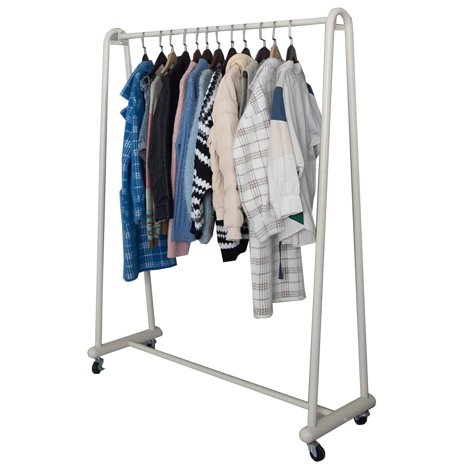 Portant à vêtements portable pour chambre et boutique avec penderie mobile