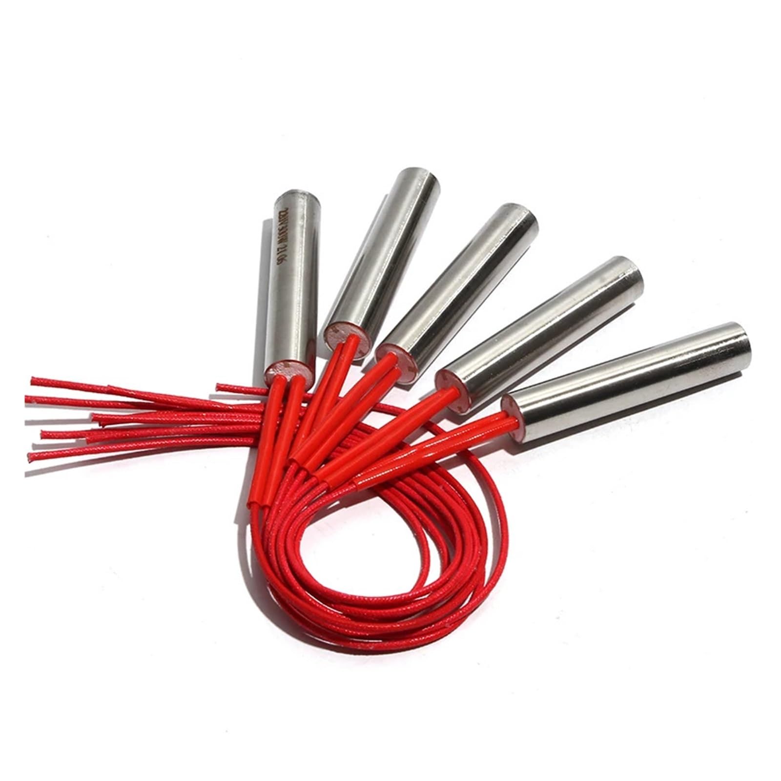 SSIMOO Resistenze a Cartuccia 5 Pezzi 17mm 38/40/42/45/48mm for Riscaldamento Saldatura stampi AC220V/110V/380V 160W-200W 201SUS Kindly (Size : 220V, Color : 180W 17x42mm)