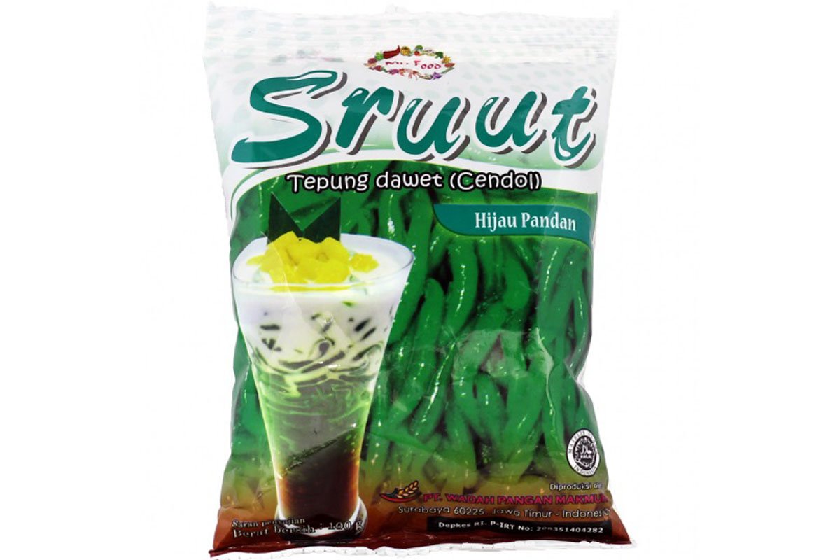 Sruut, Tepung Dawet Pandan Bungkus, 3.53 oz