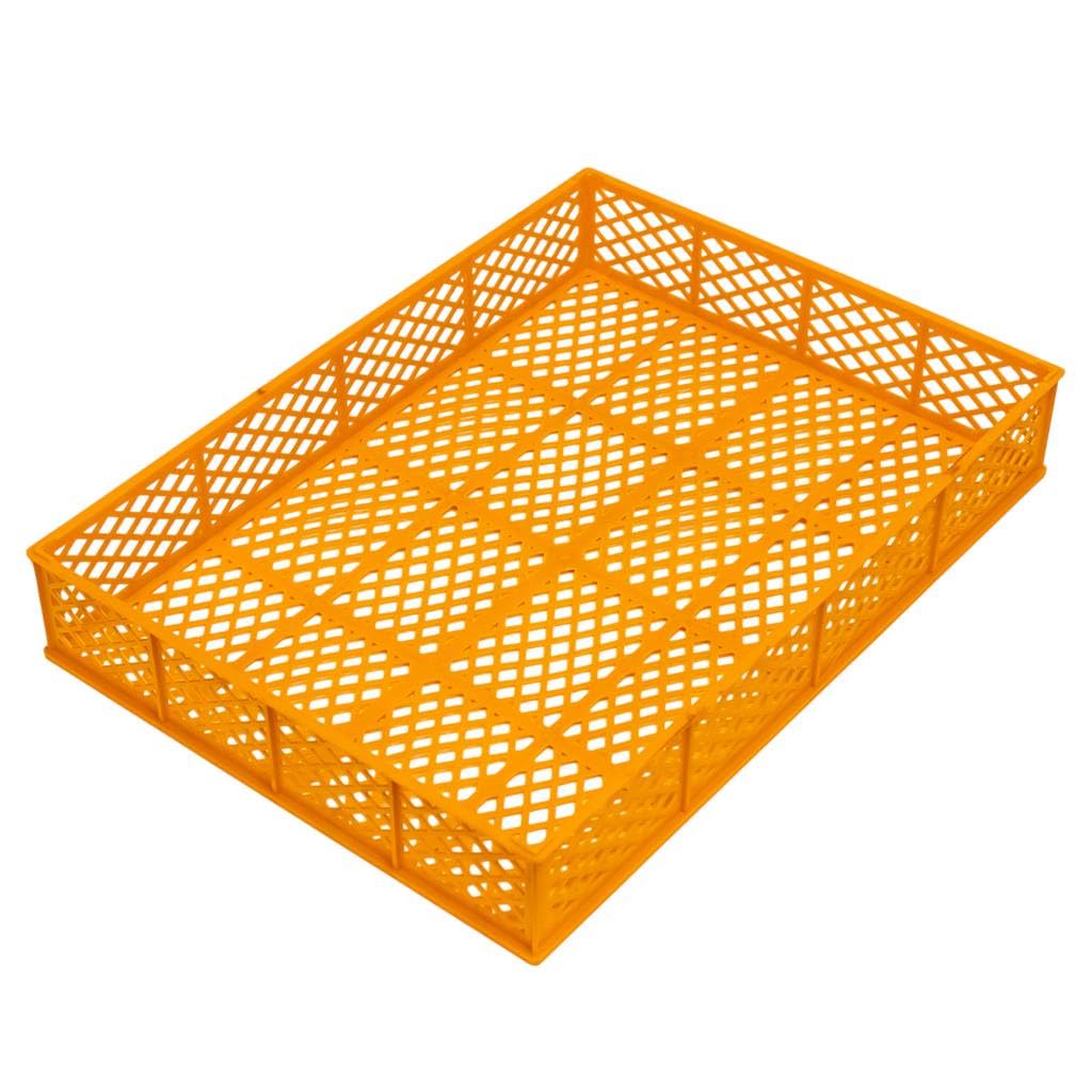 Mega-M Schlupfhorde für Inkubatoren, Orange, 50 x 36 x 8 cm, Kunststoff, Perforierte Struktur, Geflügelzucht